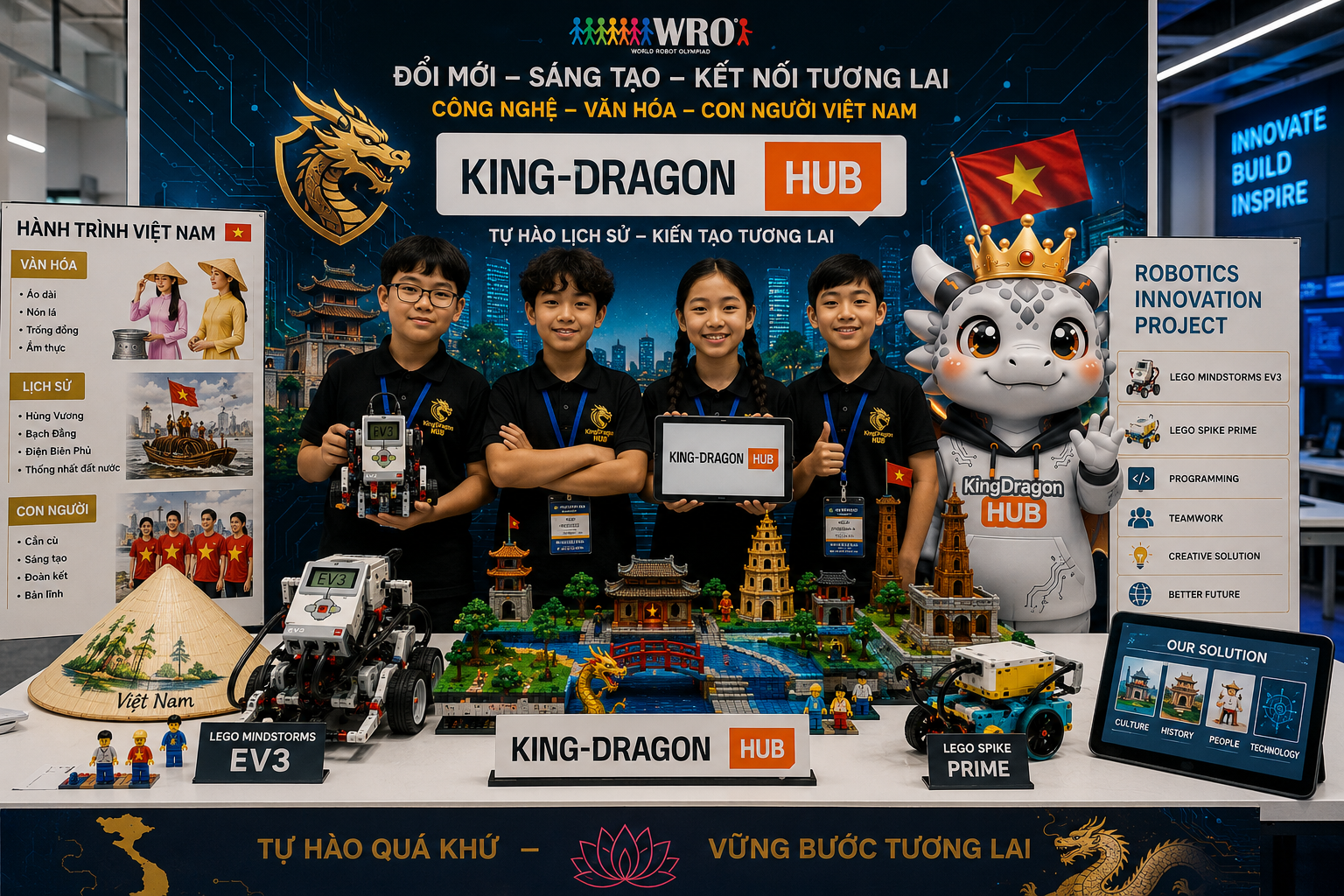 Chiến Thuật Đột Phá Bảng Dự Án Sáng Tạo WRO Innovation Project